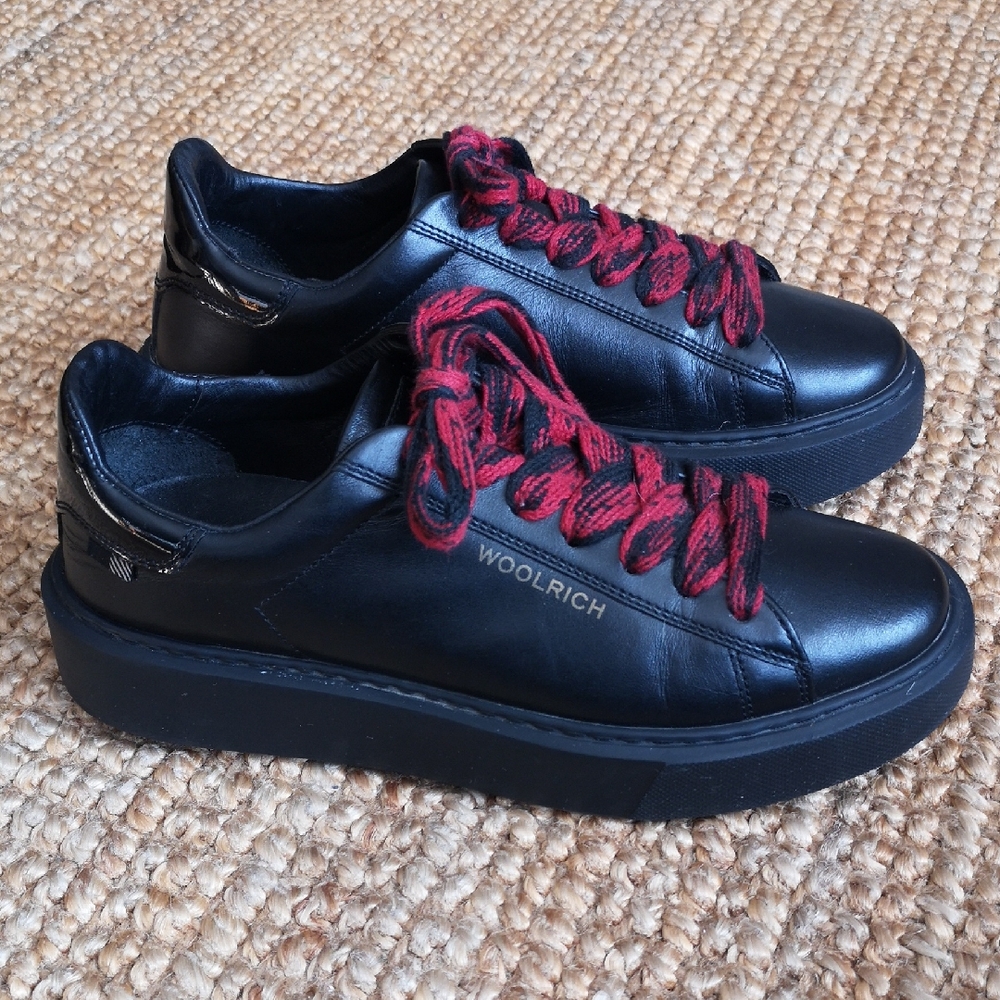 Woolrich leather platform sneakers